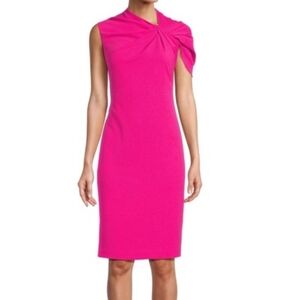 Trina Turk KESHI Vibrant Pink Midi Dress Size 16